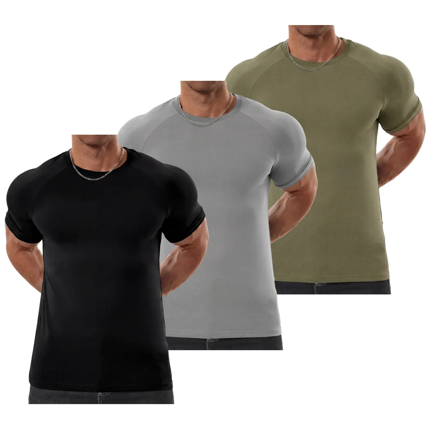 Men's Raglan Sleeve Tee, Athletic Tapered Fit