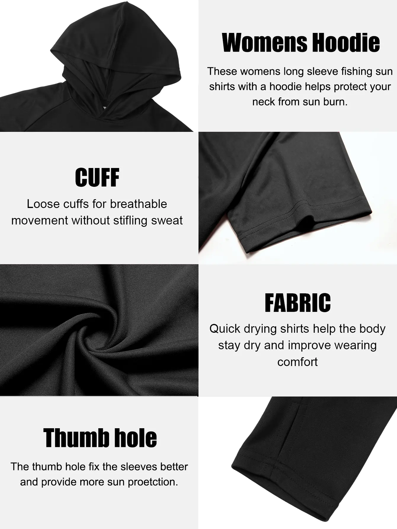 Women's 5-Piece Hoodie Set Soft Long-Sleeve T-Shirts