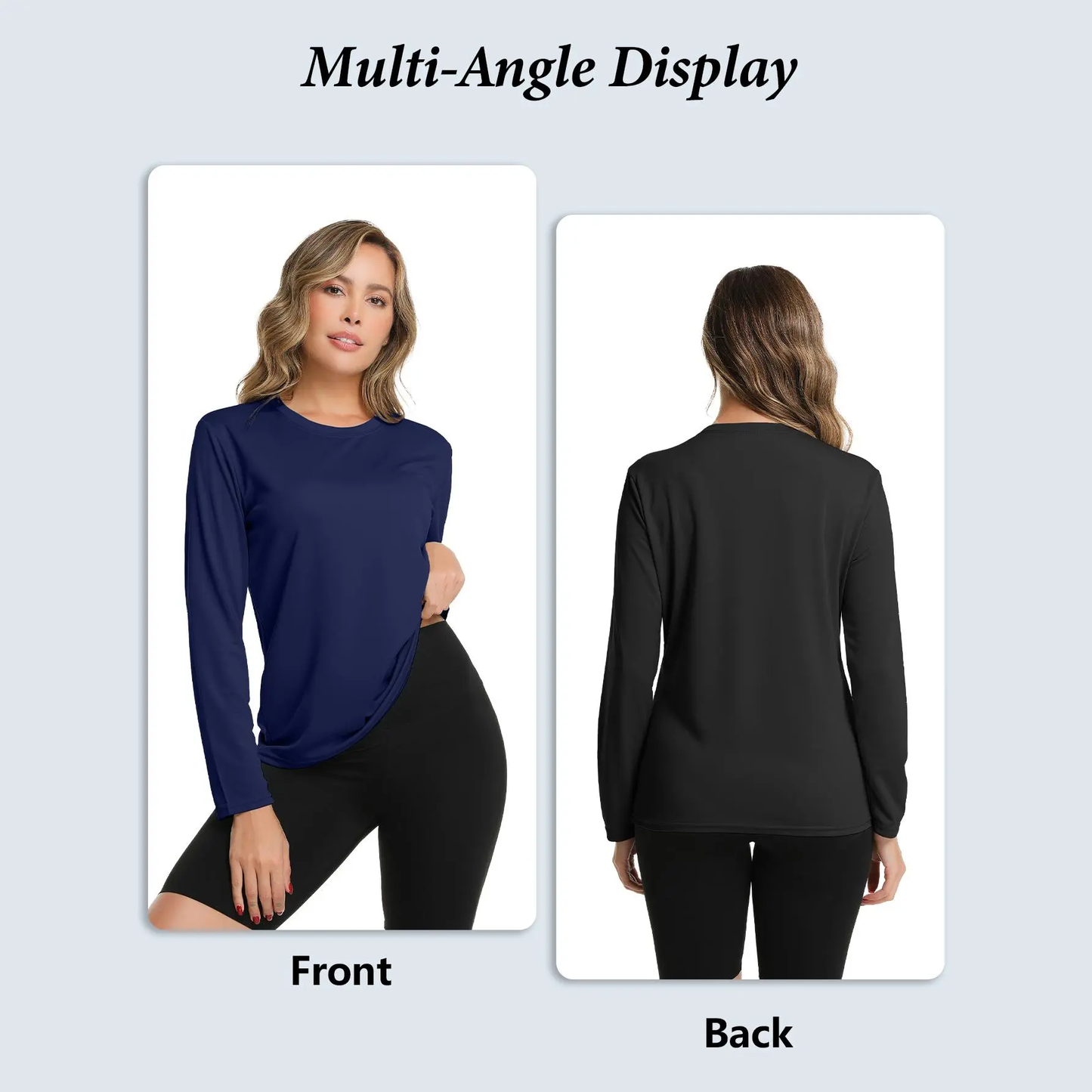 5-Pack Women's Long Sleeve Workout Shirts