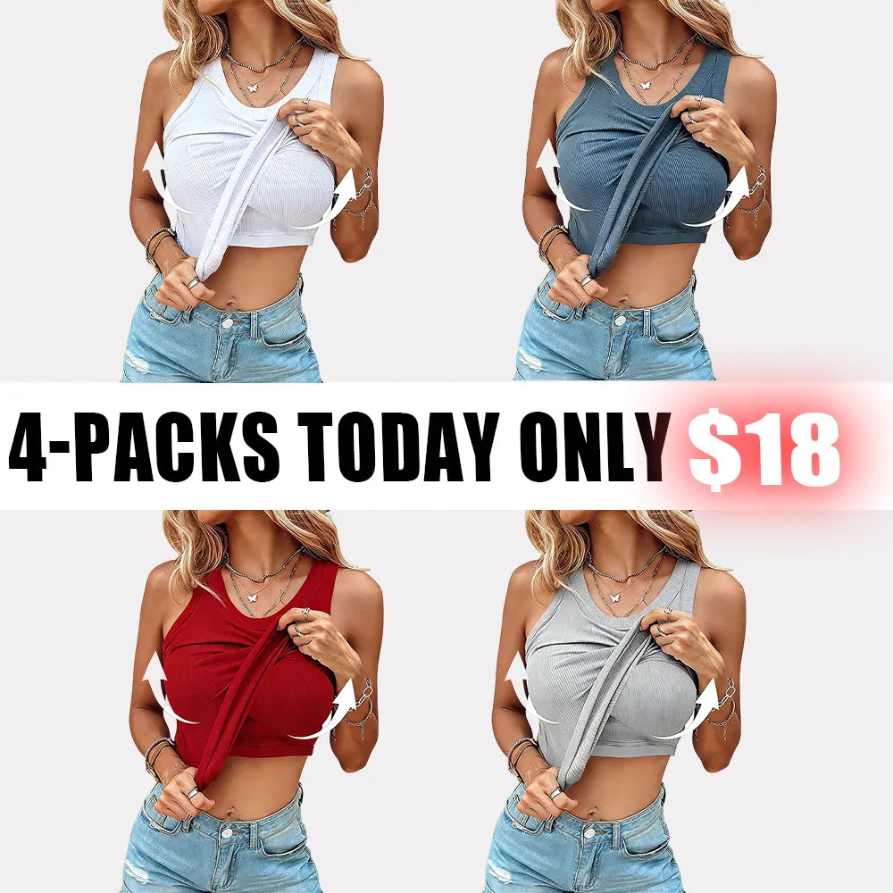 Women Built-in Bra Tank Tops