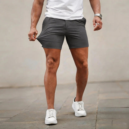 Men’s 5-Inch Slim Fit Stretch Chino Shorts – Casual Tapered Comfort Summer Shorts
