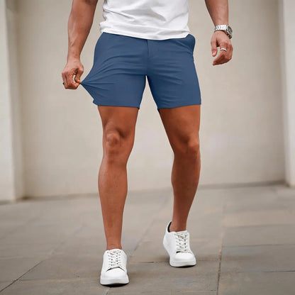 Men’s 5-Inch Slim Fit Stretch Chino Shorts – Casual Tapered Comfort Summer Shorts