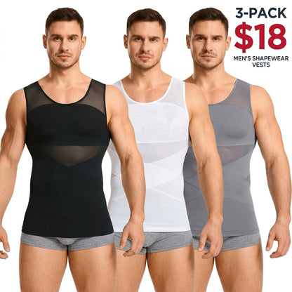 Men's Compression High Stretch Tummy Shapewear Tank Tops