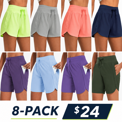 Women's High-Waist Quick Dry Athletic Shorts (3"/5"/7" Inseam)