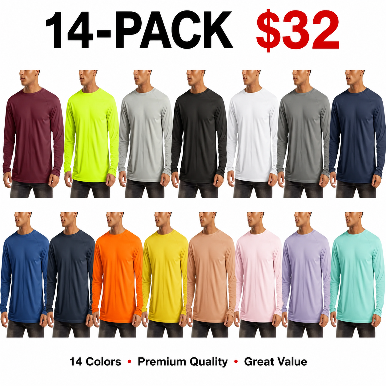 Men's UPF 50+ Long Sleeves