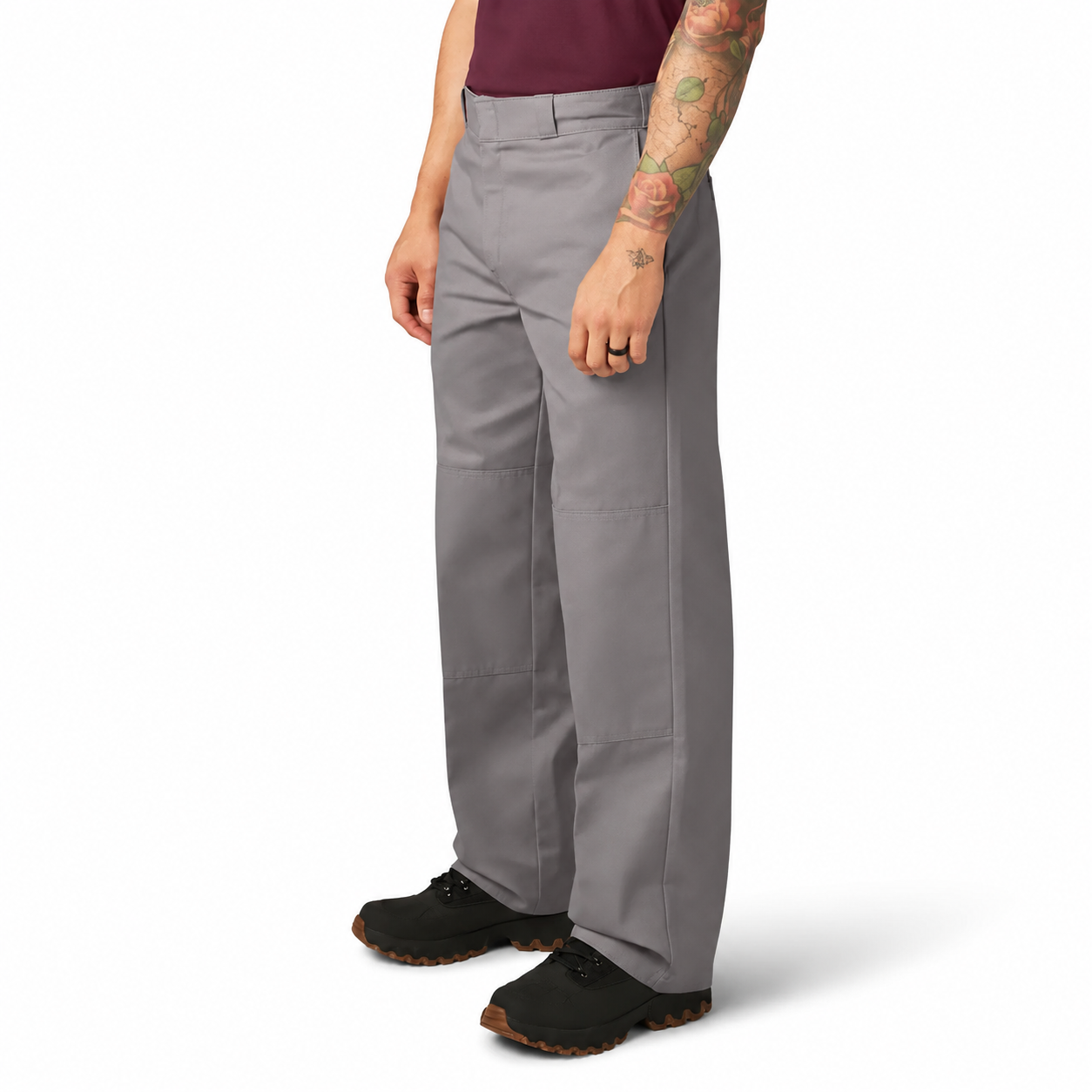 Men's Loose Fit Double Knee Work Pants