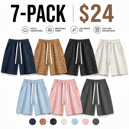 Men's Cotton Blend Sweat Shorts Casual Athletic Lounge Shorts with Pockets