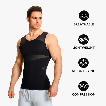 Men's Compression High Stretch Tummy Shapewear Tank Tops