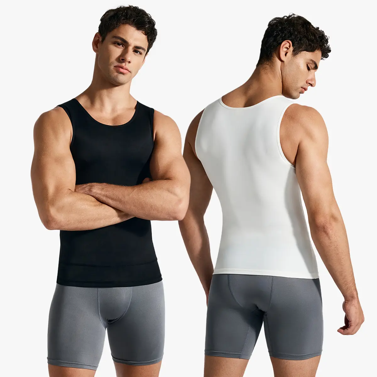 Men's Compression High Stretch Tummy Shapewear Tank Tops
