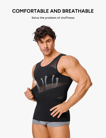 Men's Compression High Stretch Tummy Shapewear Tank Tops