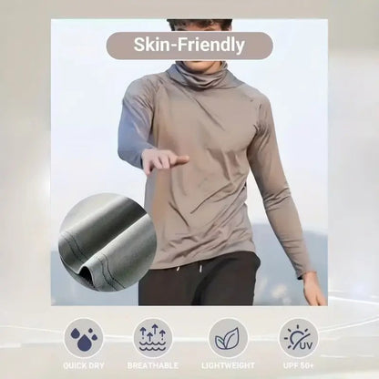 6-Piece Men's Casual Hoodie Pullovers UPF Sun Protection Soft Breathable
