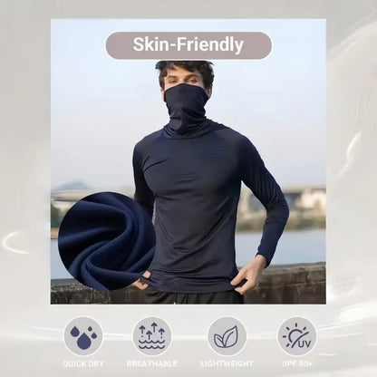 6-Piece Men's Casual Hoodie Pullovers UPF Sun Protection Soft Breathable