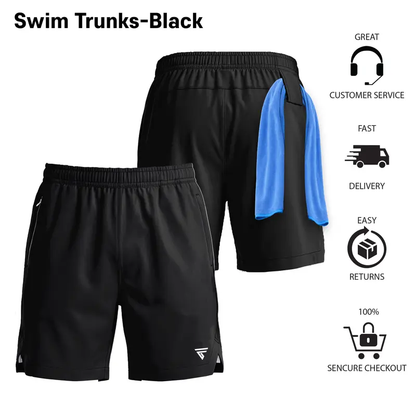 Men’s 7" Swim Trunks 2-in-1 with Compression Liner, Pockets