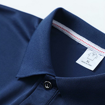 Four-piece men’s casual set featuring a long-sleeve quick-dry polo shirt for golf and tennis