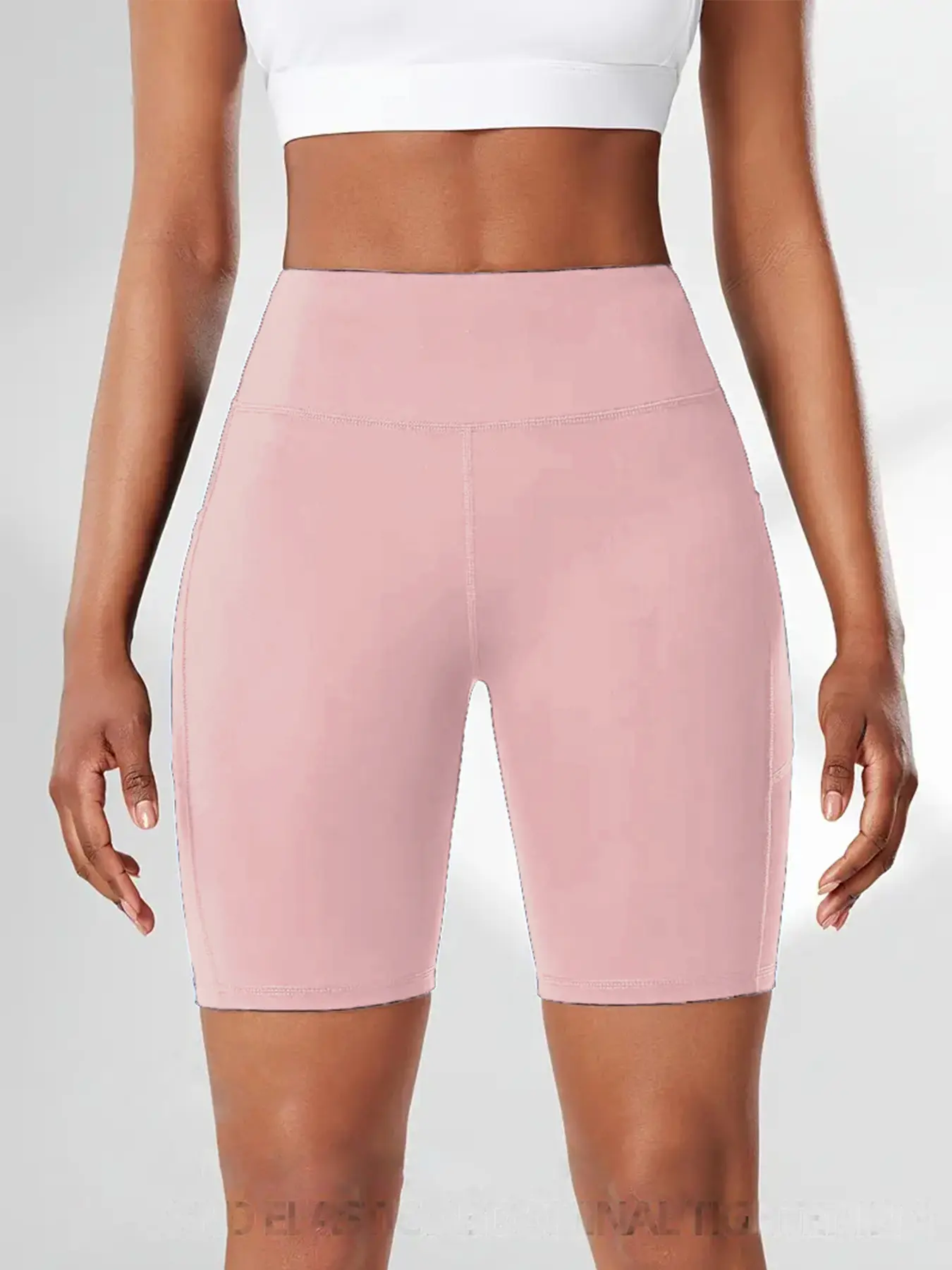 5pcs High Waist Athletic Yoga Shorts