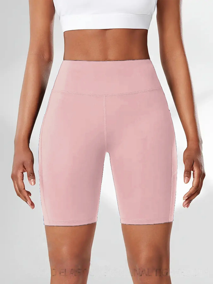 5pcs High Waist Athletic Yoga Shorts