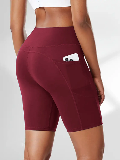 5pcs High Waist Athletic Yoga Shorts