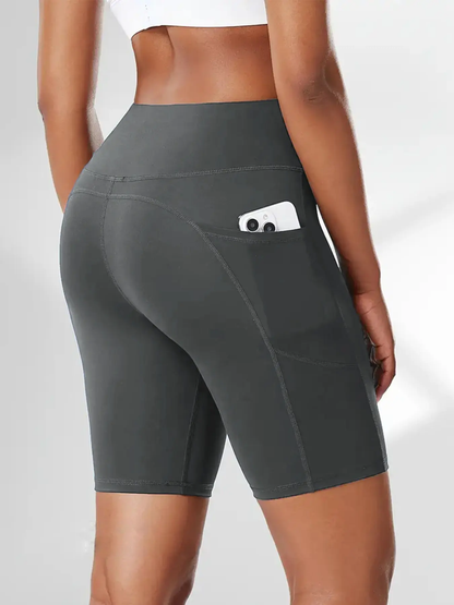 5pcs High Waist Athletic Yoga Shorts