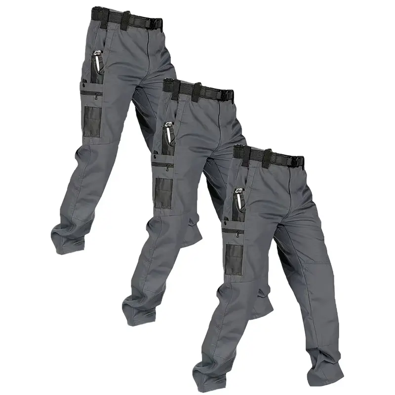 Men's Solid Color Waterproof Tactical Work Pants