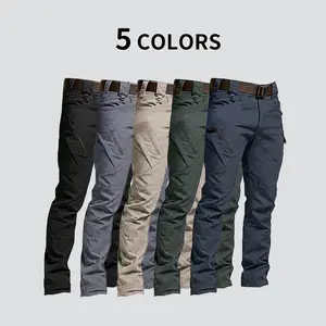 Men's Solid Color Waterproof Tactical Work Pants