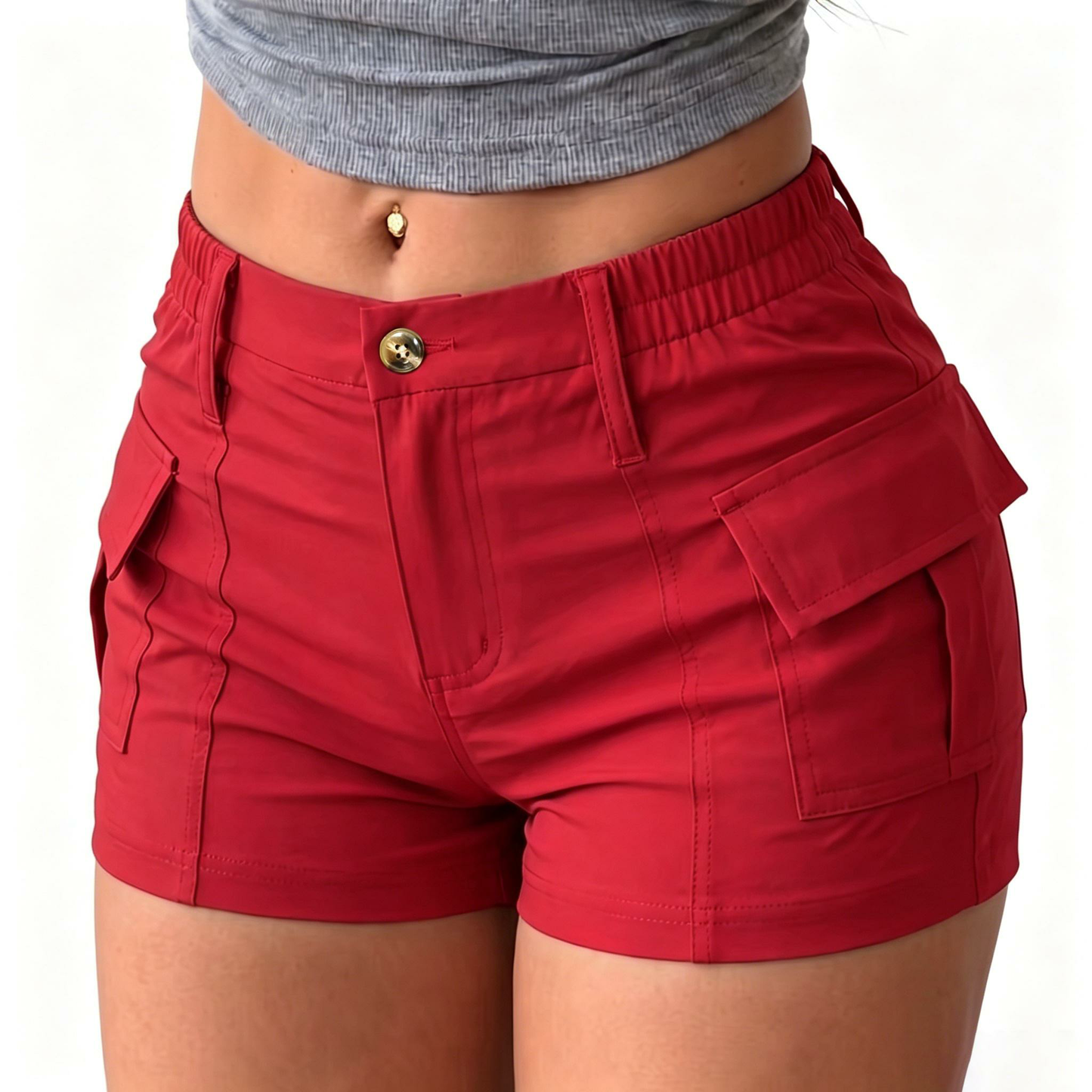 new summer women’s cargo shorts