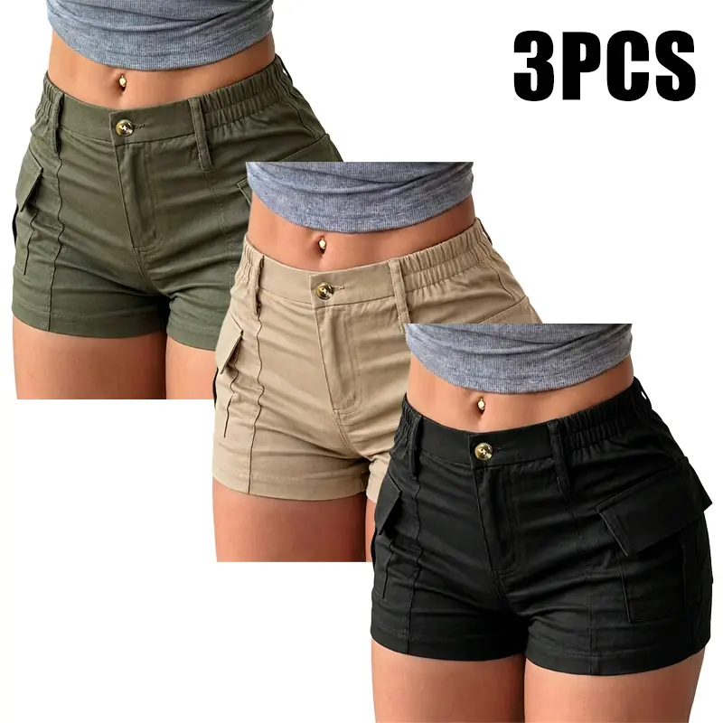 new summer women’s cargo shorts