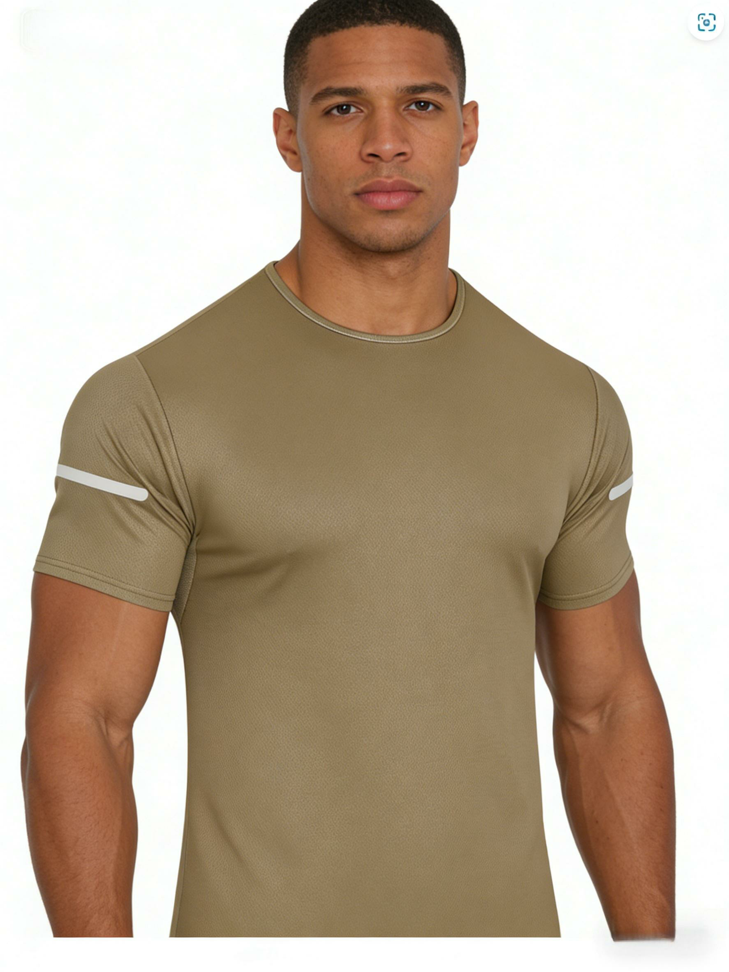 7PCS Men's Print Reflective Stripe Sports T-Shirts