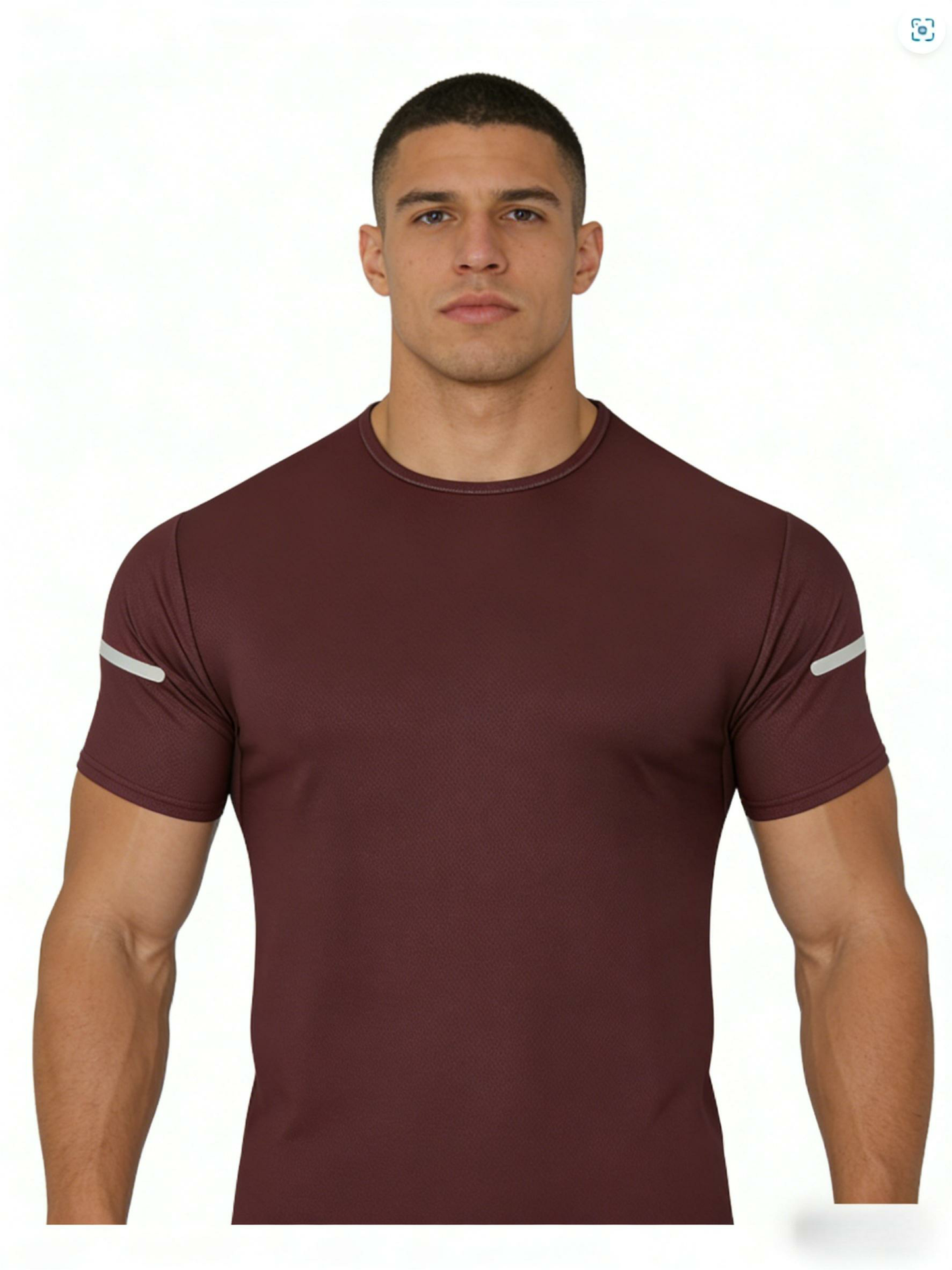 7PCS Men's Print Reflective Stripe Sports T-Shirts