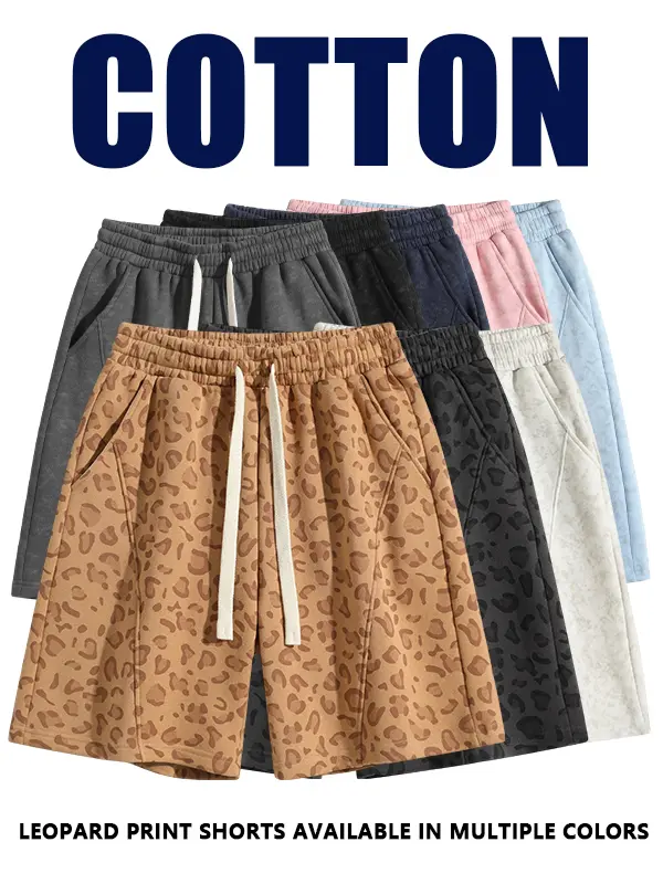 Men's Cotton Blend Sweat Shorts Casual Athletic Lounge Shorts with Pockets