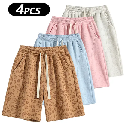 Men's Cotton Blend Sweat Shorts Casual Athletic Lounge Shorts with Pockets