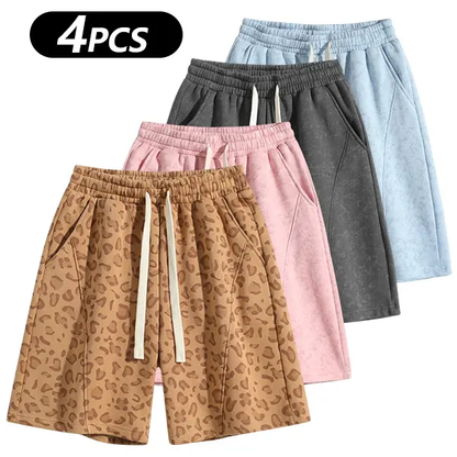 Men's Cotton Blend Sweat Shorts Casual Athletic Lounge Shorts with Pockets