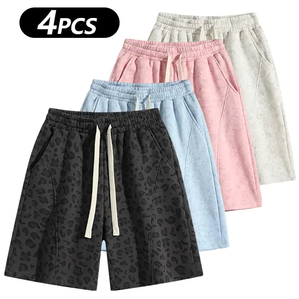 Men's Cotton Blend Sweat Shorts Casual Athletic Lounge Shorts with Pockets