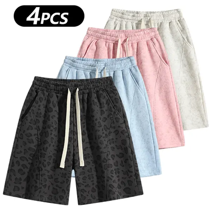 Men's Cotton Blend Sweat Shorts Casual Athletic Lounge Shorts with Pockets