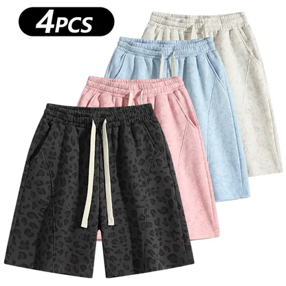 Men's Cotton Blend Sweat Shorts Casual Athletic Lounge Shorts with Pockets