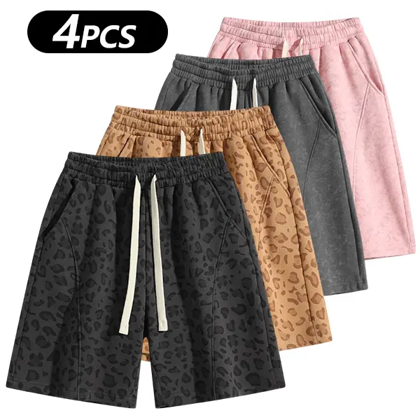 Men's Cotton Blend Sweat Shorts Casual Athletic Lounge Shorts with Pockets