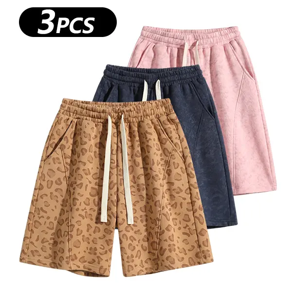 Men's Cotton Blend Sweat Shorts Casual Athletic Lounge Shorts with Pockets