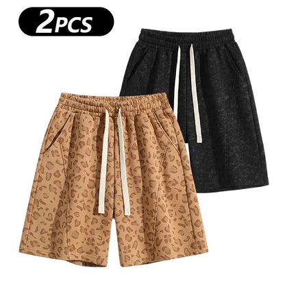 Men's Cotton Blend Sweat Shorts Casual Athletic Lounge Shorts with Pockets