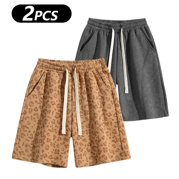 Men's Cotton Blend Sweat Shorts Casual Athletic Lounge Shorts with Pockets