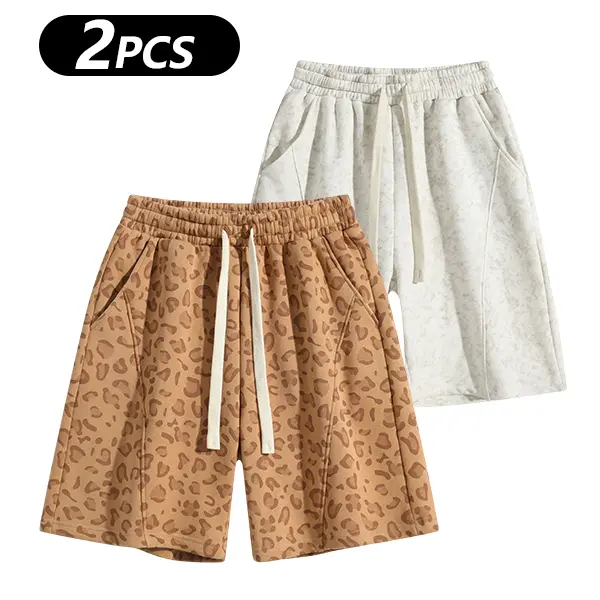 Men's Cotton Blend Sweat Shorts Casual Athletic Lounge Shorts with Pockets
