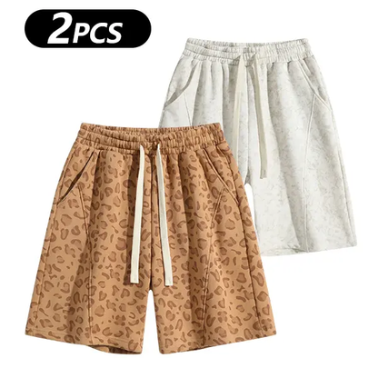 Men's Cotton Blend Sweat Shorts Casual Athletic Lounge Shorts with Pockets