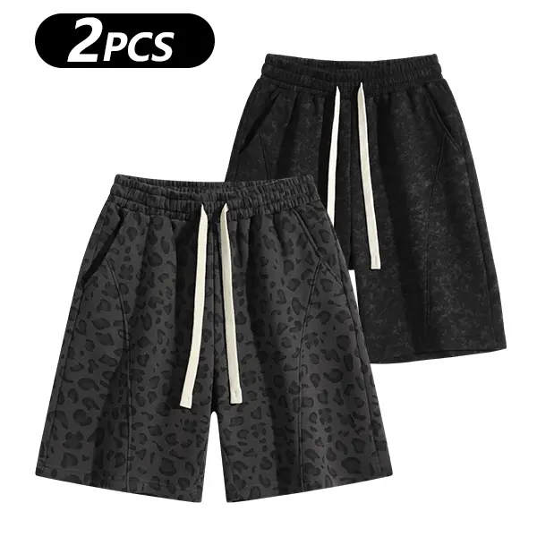 Men's Cotton Blend Sweat Shorts Casual Athletic Lounge Shorts with Pockets