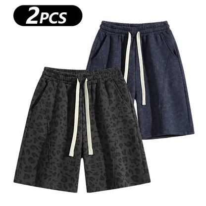 Men's Cotton Blend Sweat Shorts Casual Athletic Lounge Shorts with Pockets