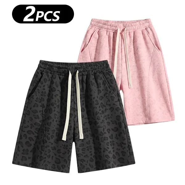 Men's Cotton Blend Sweat Shorts Casual Athletic Lounge Shorts with Pockets