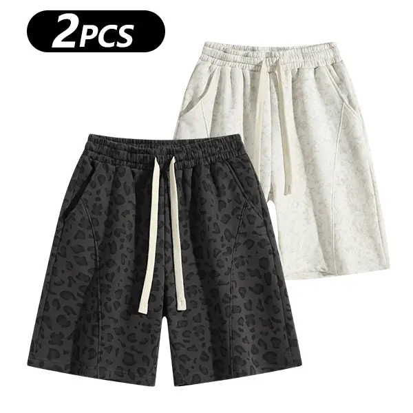 Men's Cotton Blend Sweat Shorts Casual Athletic Lounge Shorts with Pockets
