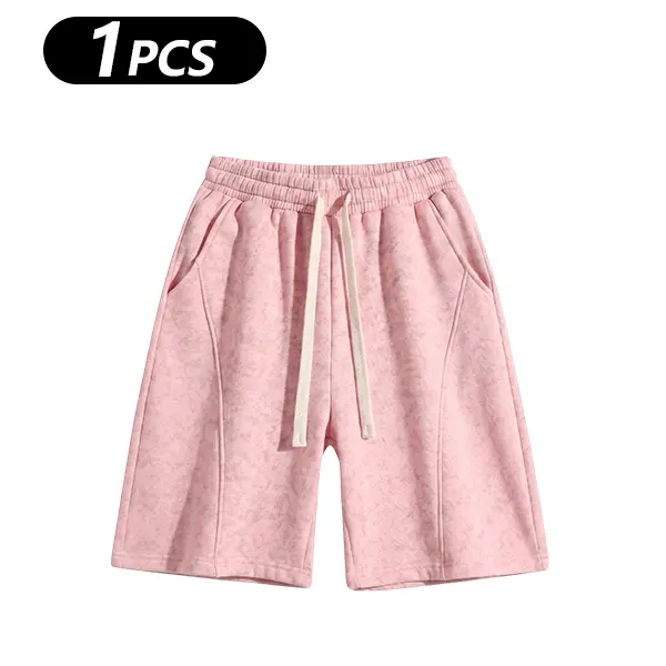 Men's Cotton Blend Sweat Shorts Casual Athletic Lounge Shorts with Pockets