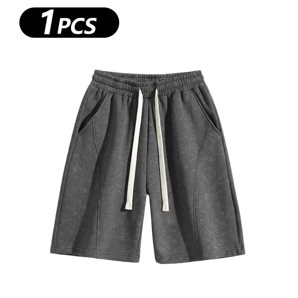 Men's Cotton Blend Sweat Shorts Casual Athletic Lounge Shorts with Pockets