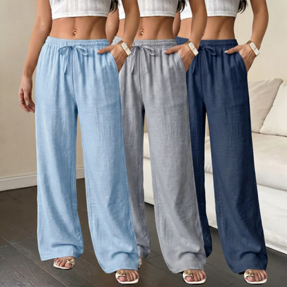 Women’s 6-pack solid-color loose casual pants