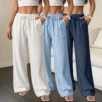 Women’s 6-pack solid-color loose casual pants