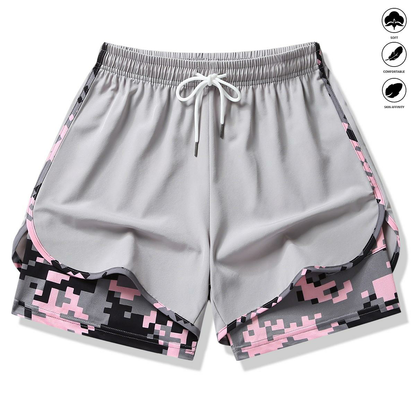 8-pack women’s casual athletic shorts with built-in liner