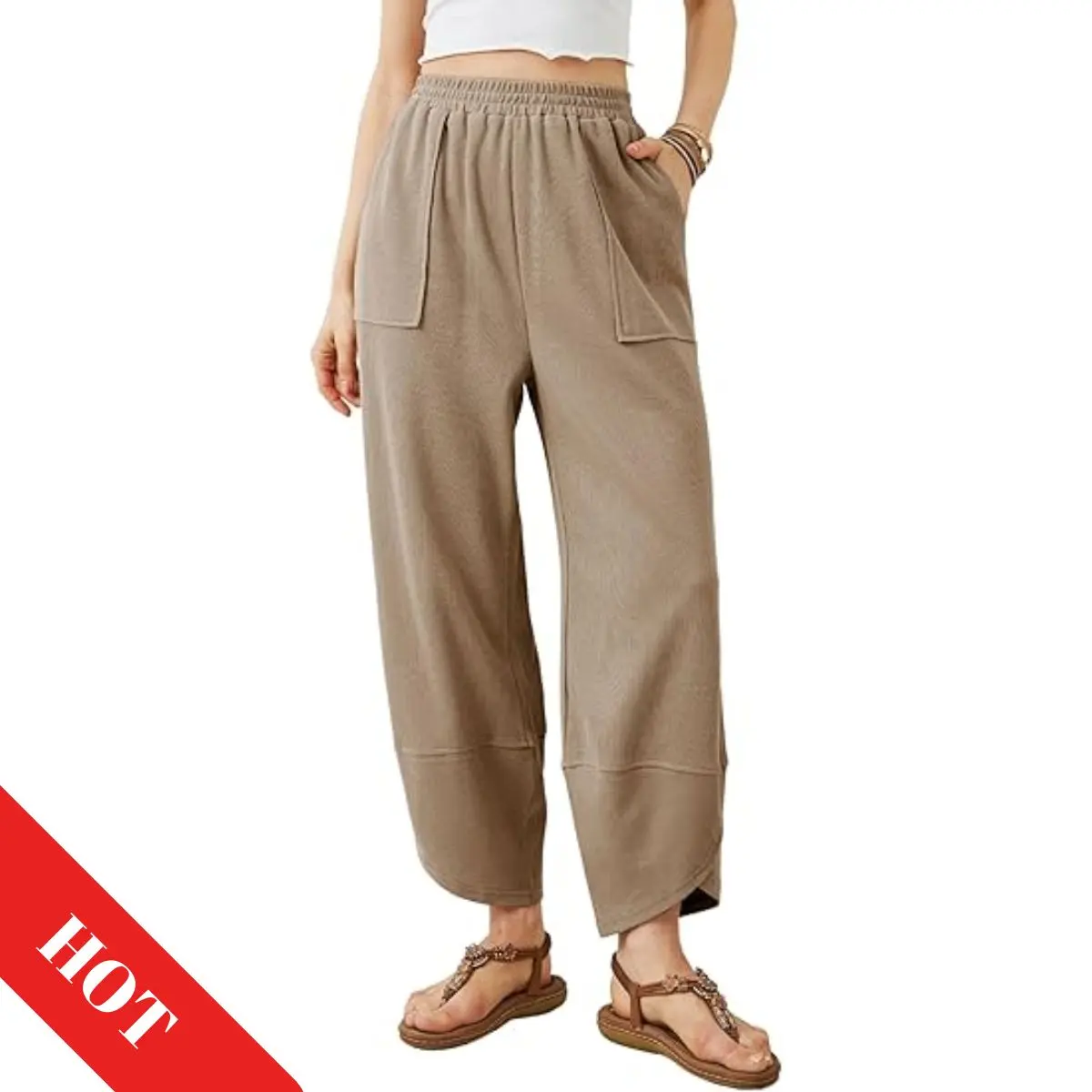 Womens Baggy Wide Leg Pants